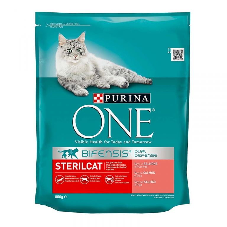 one sterilcat salmon/wheat gr.800